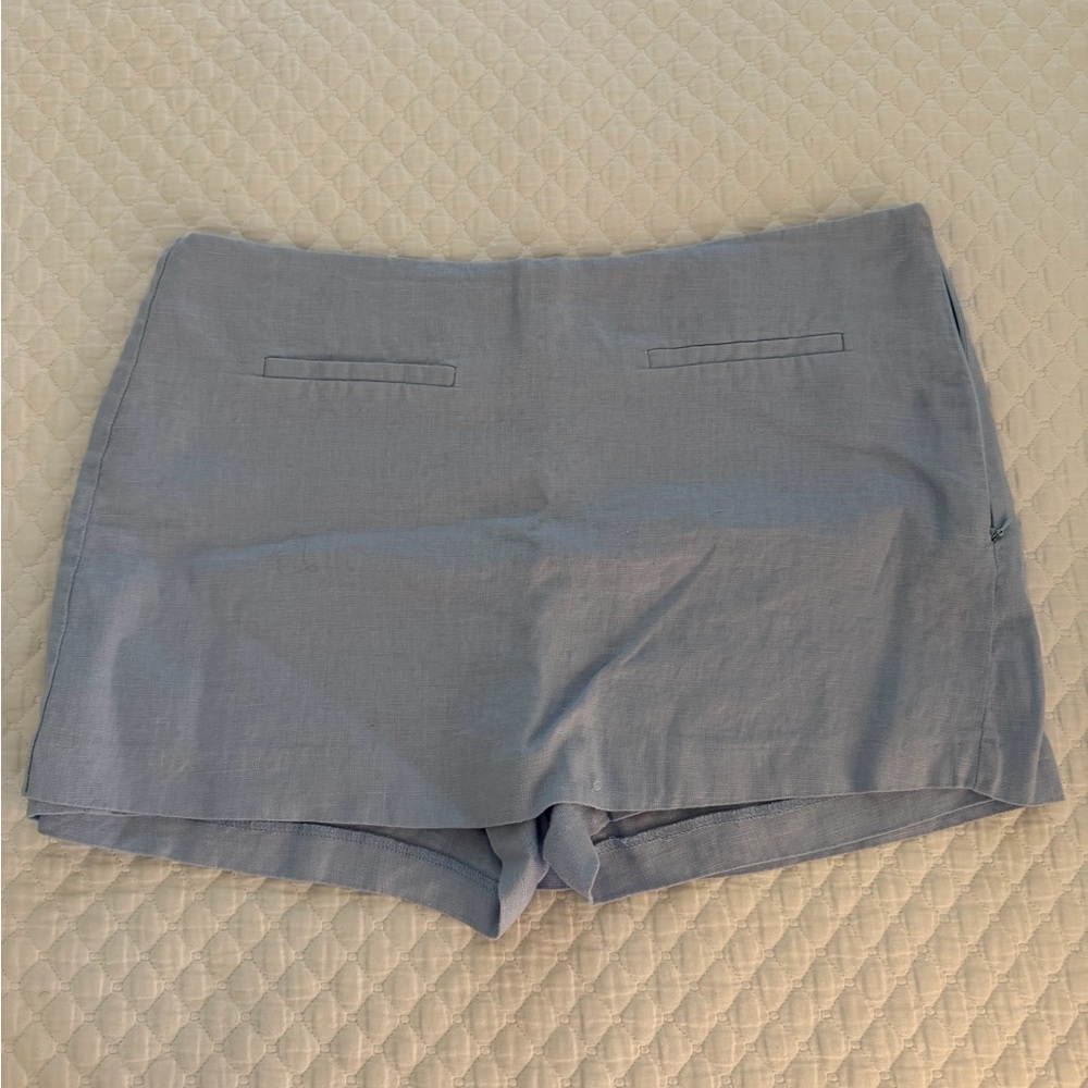 Zara High Waist Women's Skort in Light Blue